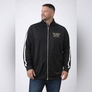 Black Zip-Up Men's Sweatshirt Size XXL Broadway Theatre